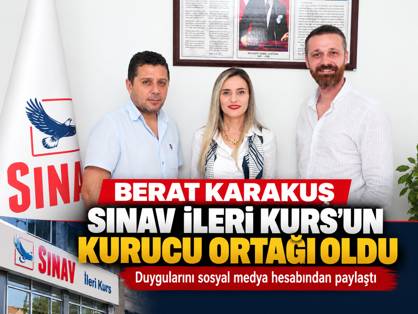 Berat karakuş sınav i̇leri kurs’un kurucu ortağı oldu