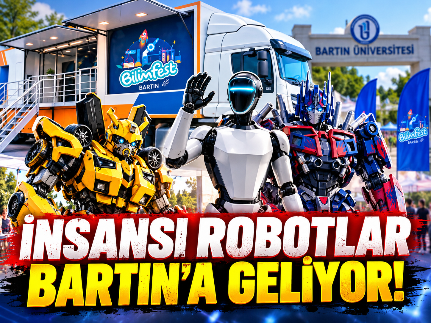 İnsansı robotlar Bartın’a geliyor
