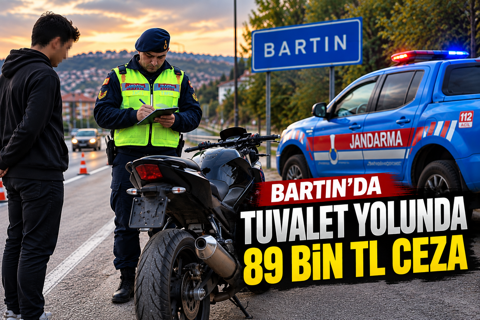 Bartın’da “tuvalete gidiyoruz” dedi: 89 bin 264 tl ceza yedi