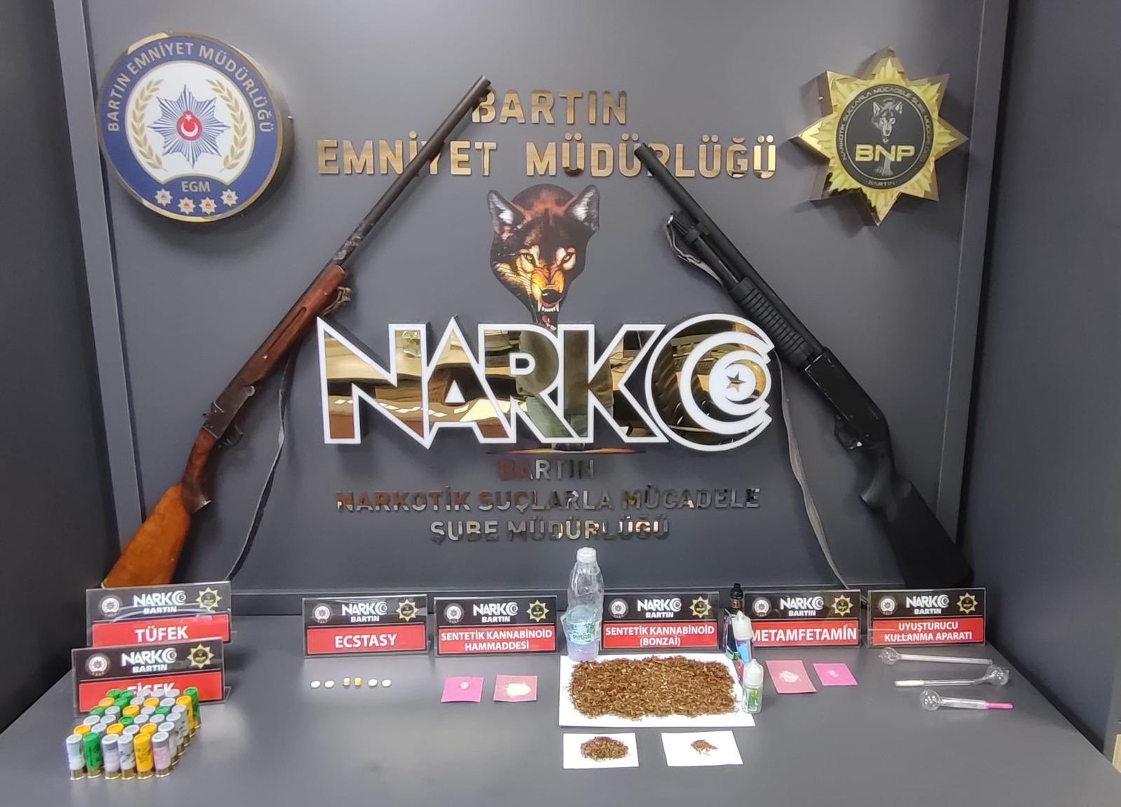 Bartın’da narkotikten şafak baskını