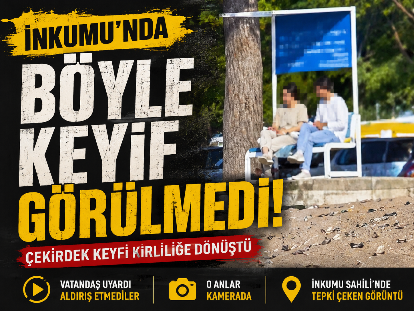 İnkumu’nda tepki çeken görüntü